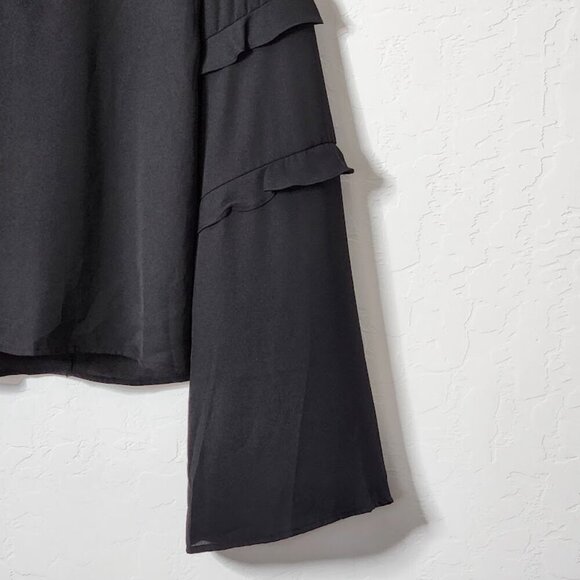 Stetson Women's Sheer Flare Sleeve Blouse Size Large - Picture 2 of 6